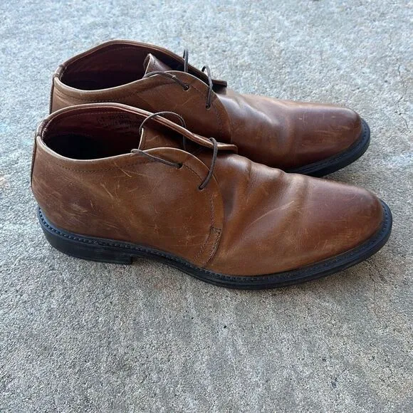Johnston &amp; Murphy Chukka Boots Leather Brown Men’s Size 8.5
