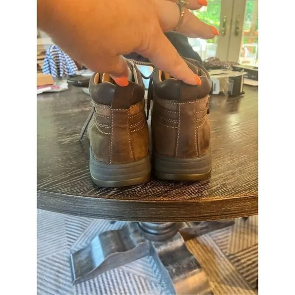 Johnston &amp; Murphy RIDGEMONTTRK Brown Leather Waterproof Ankle Boots sz 9 EUC
