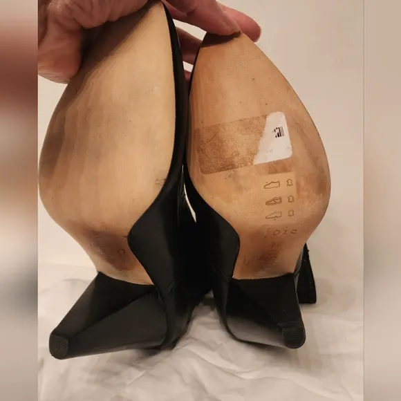 JOIE Gabbissy Slouchy Mid Calf Bootie In Black Leather Size 5