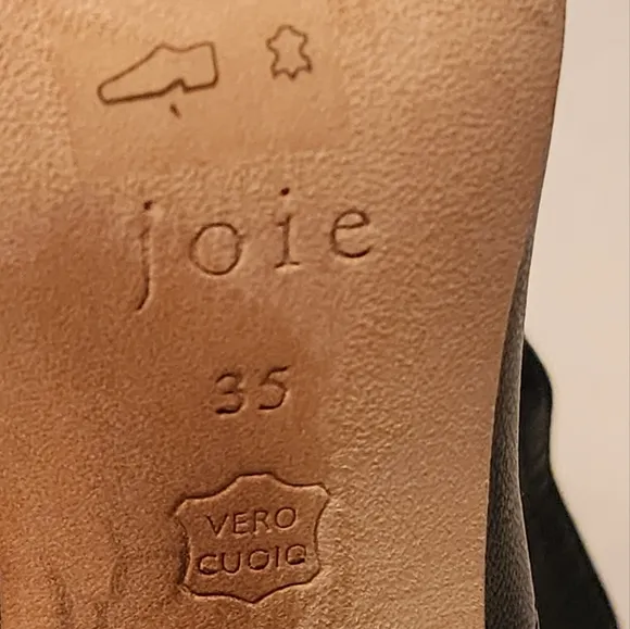 JOIE Gabbissy Slouchy Mid Calf Bootie In Black Leather Size 5