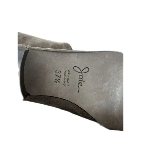Joie Over the Knee Gray‎ Suede Leather Boots 37.5 Sz 7/ 7.5