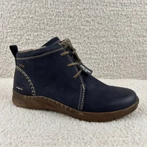 Josef Seibel Boots Womens 39/US 8-8.5 Ocean Blue‎ Conny 56 Sherpa Lined Comfort
