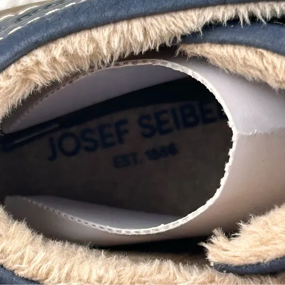 Josef Seibel Boots Womens 39/US 8-8.5 Ocean Blue‎ Conny 56 Sherpa Lined Comfort