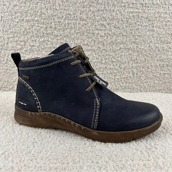 Josef Seibel Boots Womens 39/US 8-8.5 Ocean Blue‎ Conny 56 Sherpa Lined Comfort