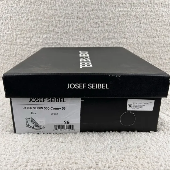 Josef Seibel Boots Womens 39/US 8-8.5 Ocean Blue‎ Conny 56 Sherpa Lined Comfort