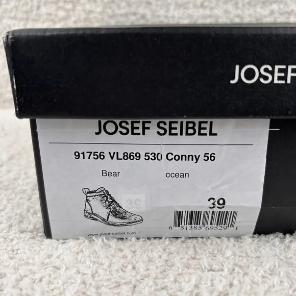 Josef Seibel Boots Womens 39/US 8-8.5 Ocean Blue‎ Conny 56 Sherpa Lined Comfort