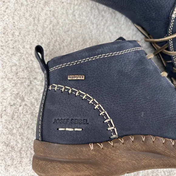 Josef Seibel Boots Womens 39/US 8-8.5 Ocean Blue‎ Conny 56 Sherpa Lined Comfort