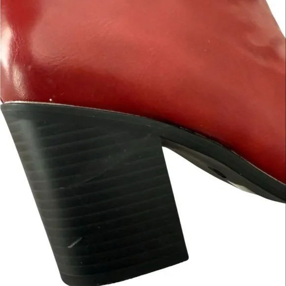 Journee Collection Red Heeled Boots with Slouchy Design Journee Daria Tall Boot