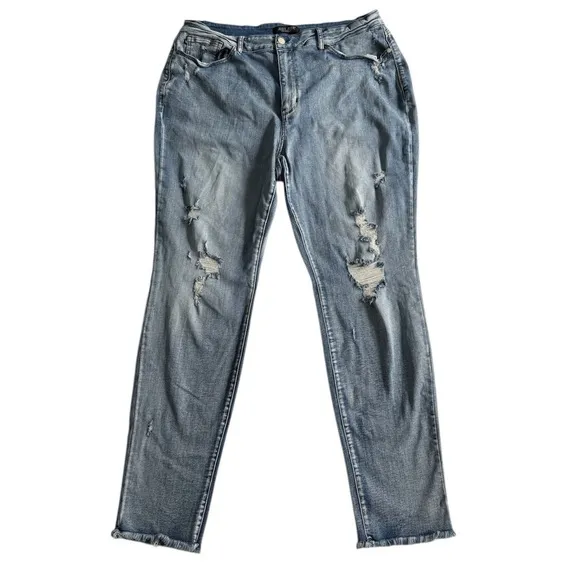 Judy Blue Boyfriend Fit High Rise Jeans 22W Casual Stretch Denim Comfort Classic