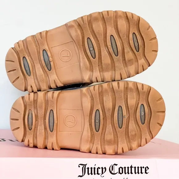 Juicy Couture Lil Quinto Drive Toddler Silver &amp; Rainbow Glitter Snow Duck Boots