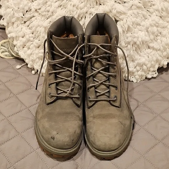 Juniors Gray Timberland Boots