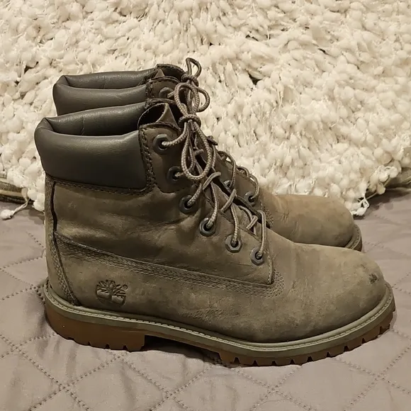 Juniors Gray Timberland Boots