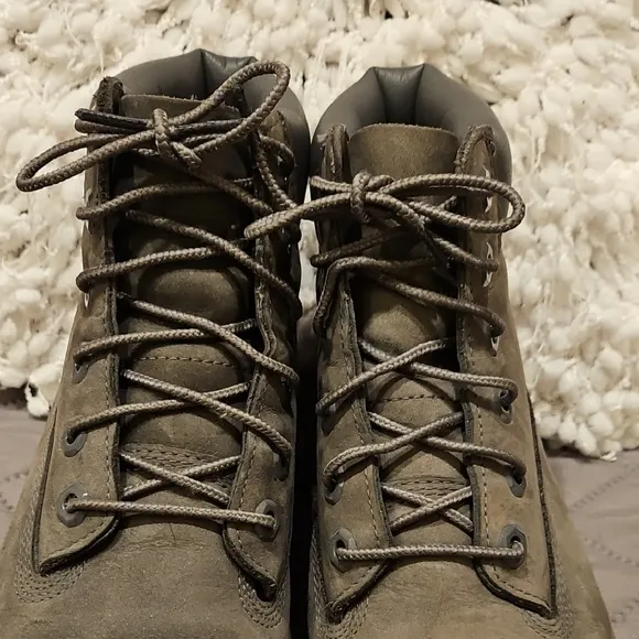 Juniors Gray Timberland Boots