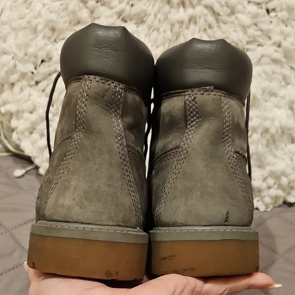 Juniors Gray Timberland Boots