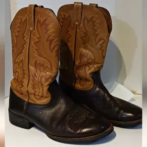 JUSTIN BOOTS 11D BROWN‎ TAN