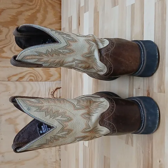 Justin Brown Western Rodeo Boots Size 10D