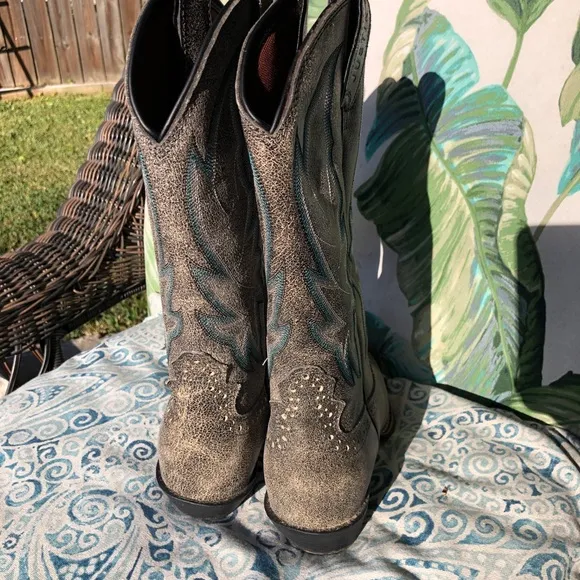 Justin L2722 women’s boots CALIMERO GRAPHITE BOMBER - 7