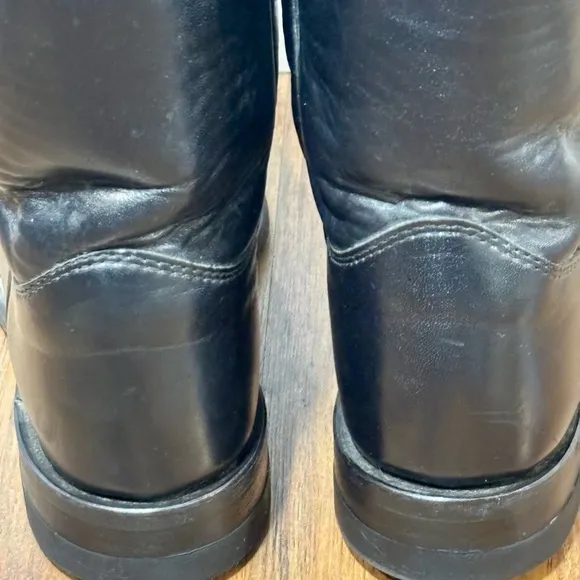 Justin L3703 Women’s Black Leather Western Cowboy Cowgirl Boots Sz 6.5B