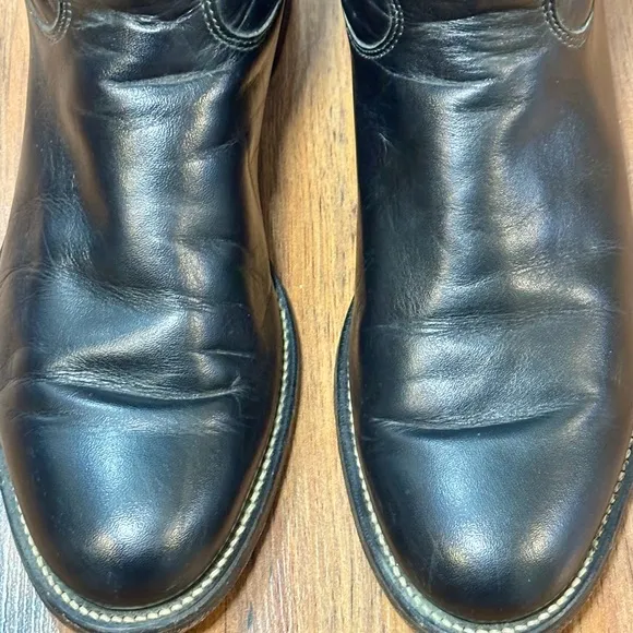Justin L3703 Women’s Black Leather Western Cowboy Cowgirl Boots Sz 6.5B