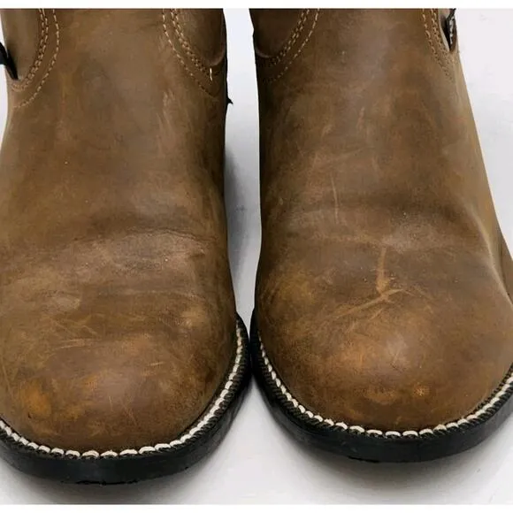 Justin Roper Basics Boots JB3001 Brown Men's Size 8EE Cowboy Boots
