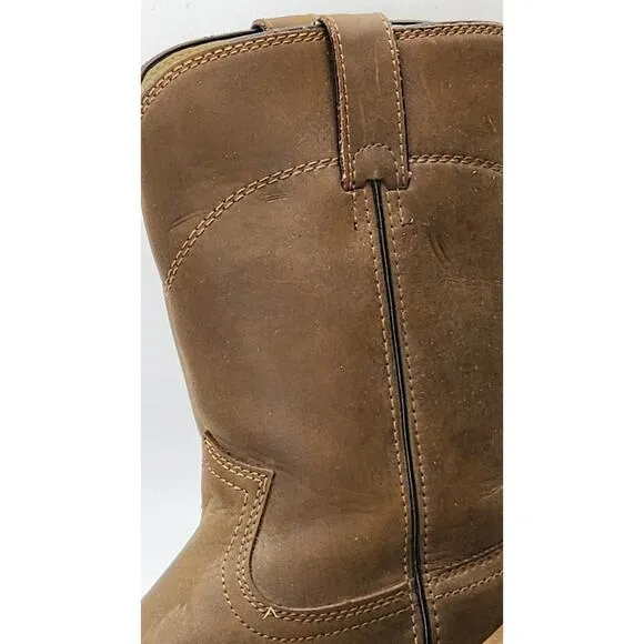 Justin Roper Basics Boots JB3001 Brown Men's Size 8EE Cowboy Boots