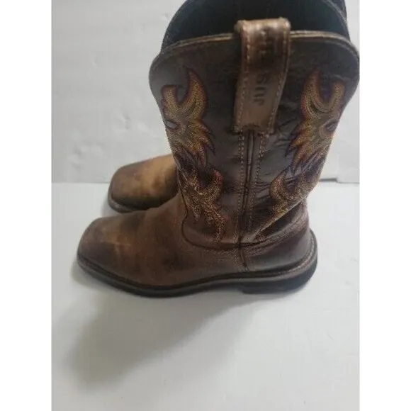 Justin Waterproof Work US 8 D Men Boots ASTM F2892 -11 Eh Original WK4960