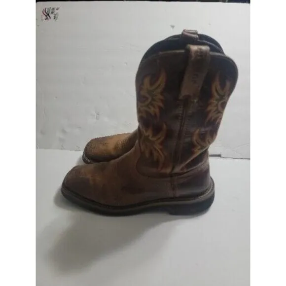 Justin Waterproof Work US 8 D Men Boots ASTM F2892 -11 Eh Original WK4960