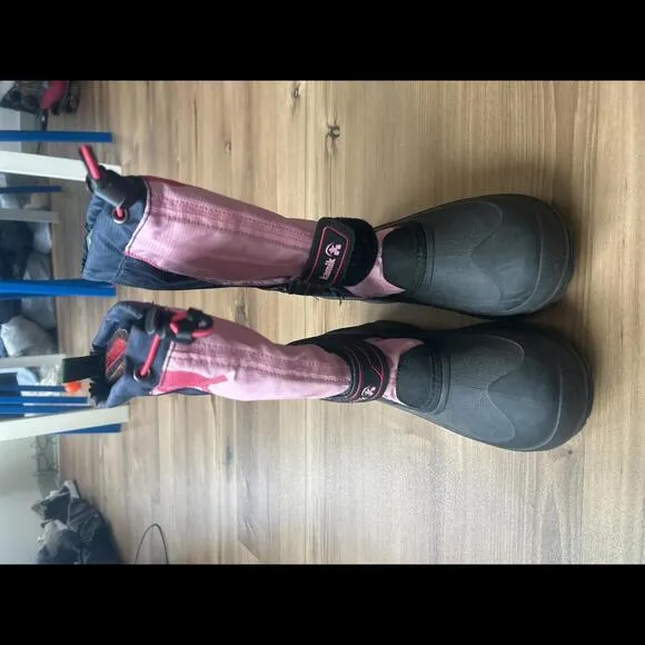 Kamik Kids Waterproof Snow Boots - Black/Pink