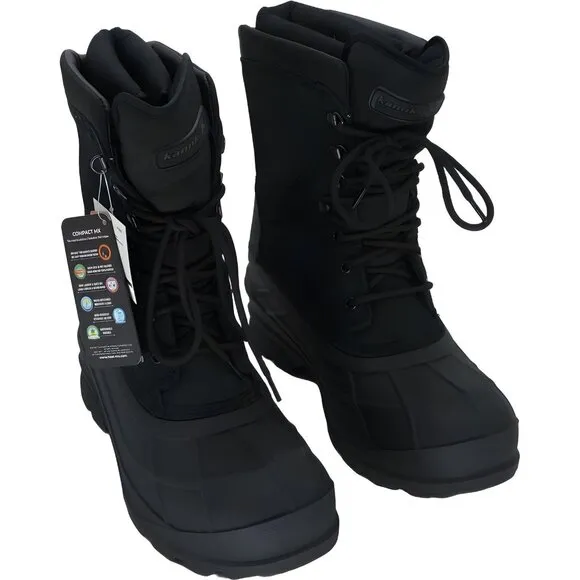 Kamik Men's Waterproof Winter Boots, Insulated, Durable IceGrip Soles (10M)