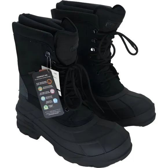 Kamik Men's Waterproof Winter Boots, Insulated, Durable IceGrip Soles (10M)