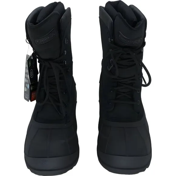 Kamik Men's Waterproof Winter Boots, Insulated, Durable IceGrip Soles (10M)