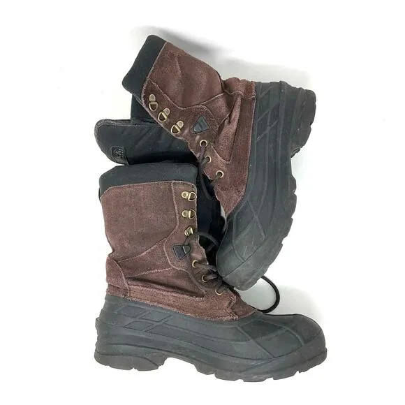 Kamik Nationplus Men’s Size 9 Waterproof Insulated Snow Rain Boots Brown