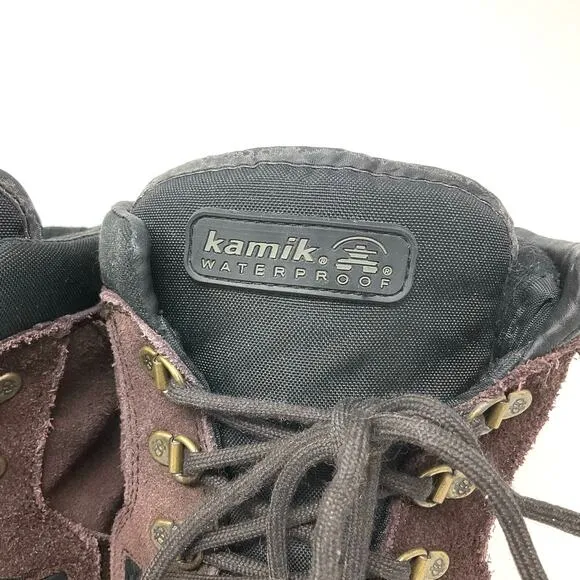 Kamik Nationplus Men’s Size 9 Waterproof Insulated Snow Rain Boots Brown