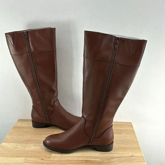 Karen Scott Deliee2 Riding Boots- Cognac-  Size 7 M- NIB