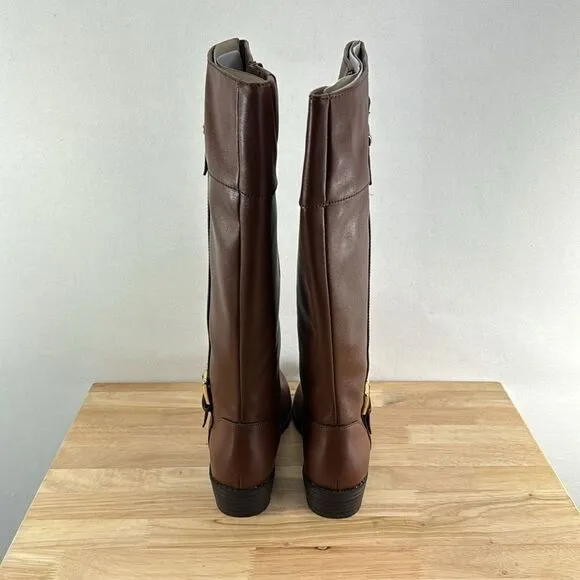 Karen Scott Deliee2 Riding Boots- Cognac-  Size 7 M- NIB