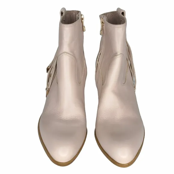 Kate Bosworth x Matisse Emma Leather Fringe Ankle Boots Size 6