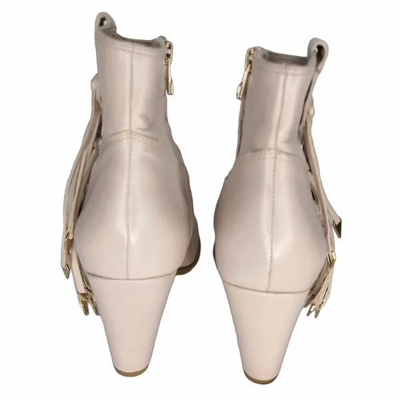 Kate Bosworth x Matisse Emma Leather Fringe Ankle Boots Size 6