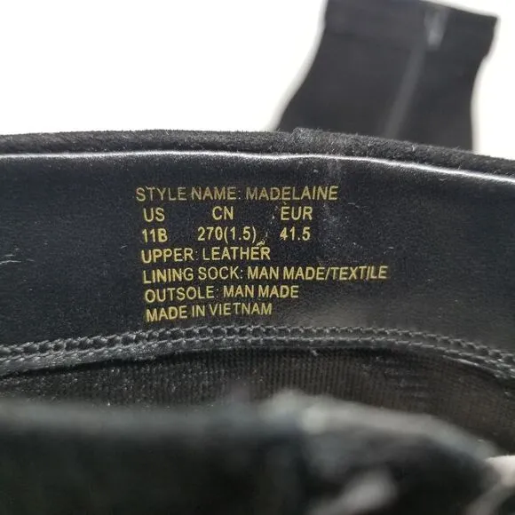 Kate Spade Black Madelaine Leather Boots