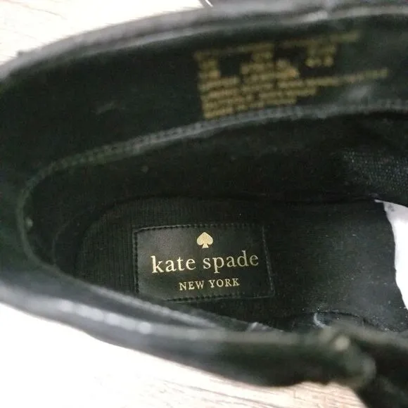 Kate Spade Black Madelaine Leather Boots