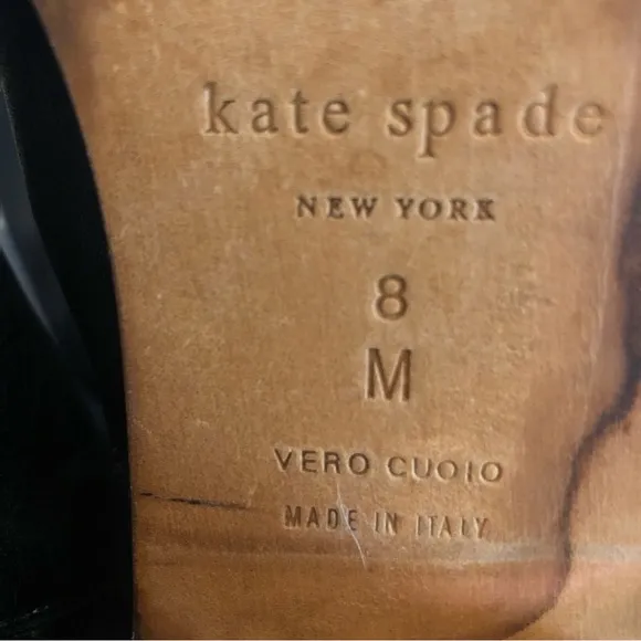 Kate Spade Mireille Black Leather Boot GUC Beautiful boots