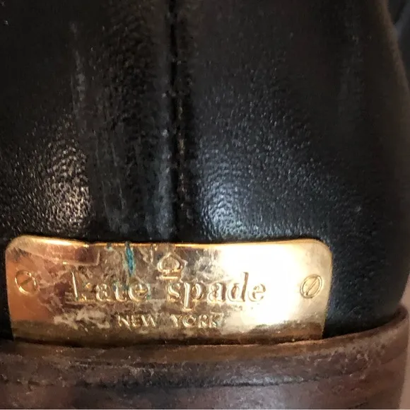 Kate Spade Mireille Black Leather Boot GUC Beautiful boots