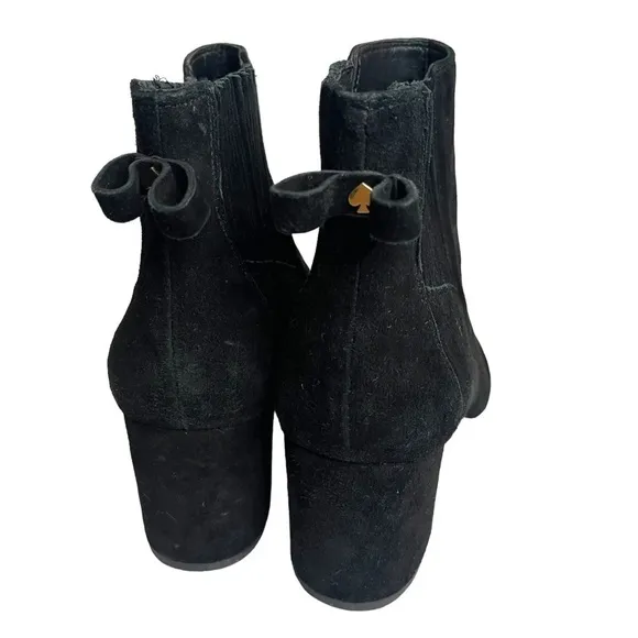 Kate Spade Suede Black Bow Boots