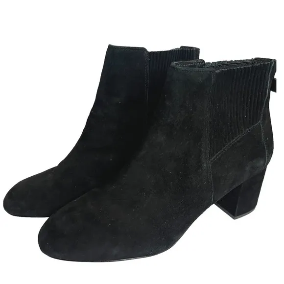 Kate Spade Suede Black Bow Boots