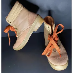Keds Caramel Suede &amp; Splash Twill Womens 9.5 Camp Boots WH65275