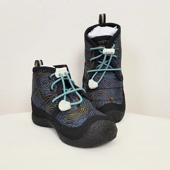 Keen Boy's Little Kid Howser II Waterproof Chukka Boots 9 Snow Rain Black Reef