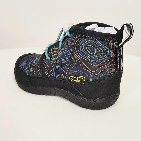 Keen Boy's Little Kid Howser II Waterproof Chukka Boots 9 Snow Rain Black Reef