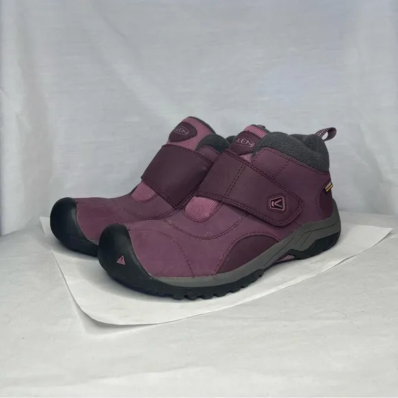 Keen Kootenay Winter Snow Boots Waterproof Fleece Lined Purple Youth Girls Sz 2