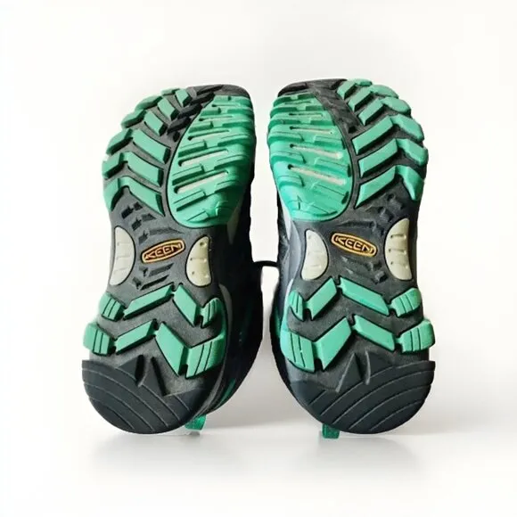 Keen Marshall Mid Hiking Boots Womens 6.5 Gray/Emerald Waterproof‎ Dry