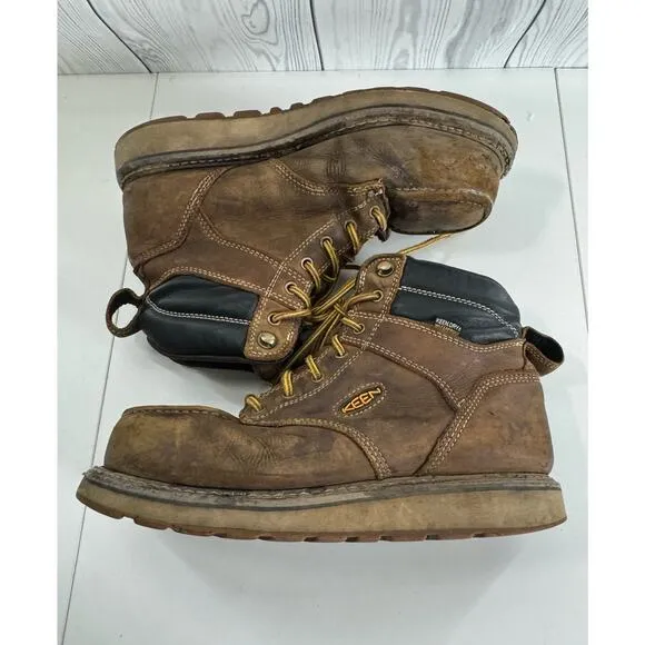 KEEN Men's Utility Cincinnati Steel  Toe Waterproof Boots US Size (READ)