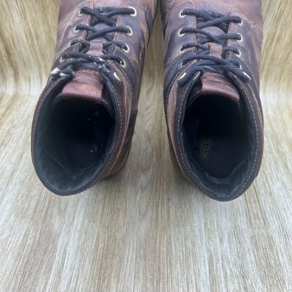Keen The Rocker Boots Men's‎ Size 11.5 M Waterproof Leather Ankle Brown 1017488